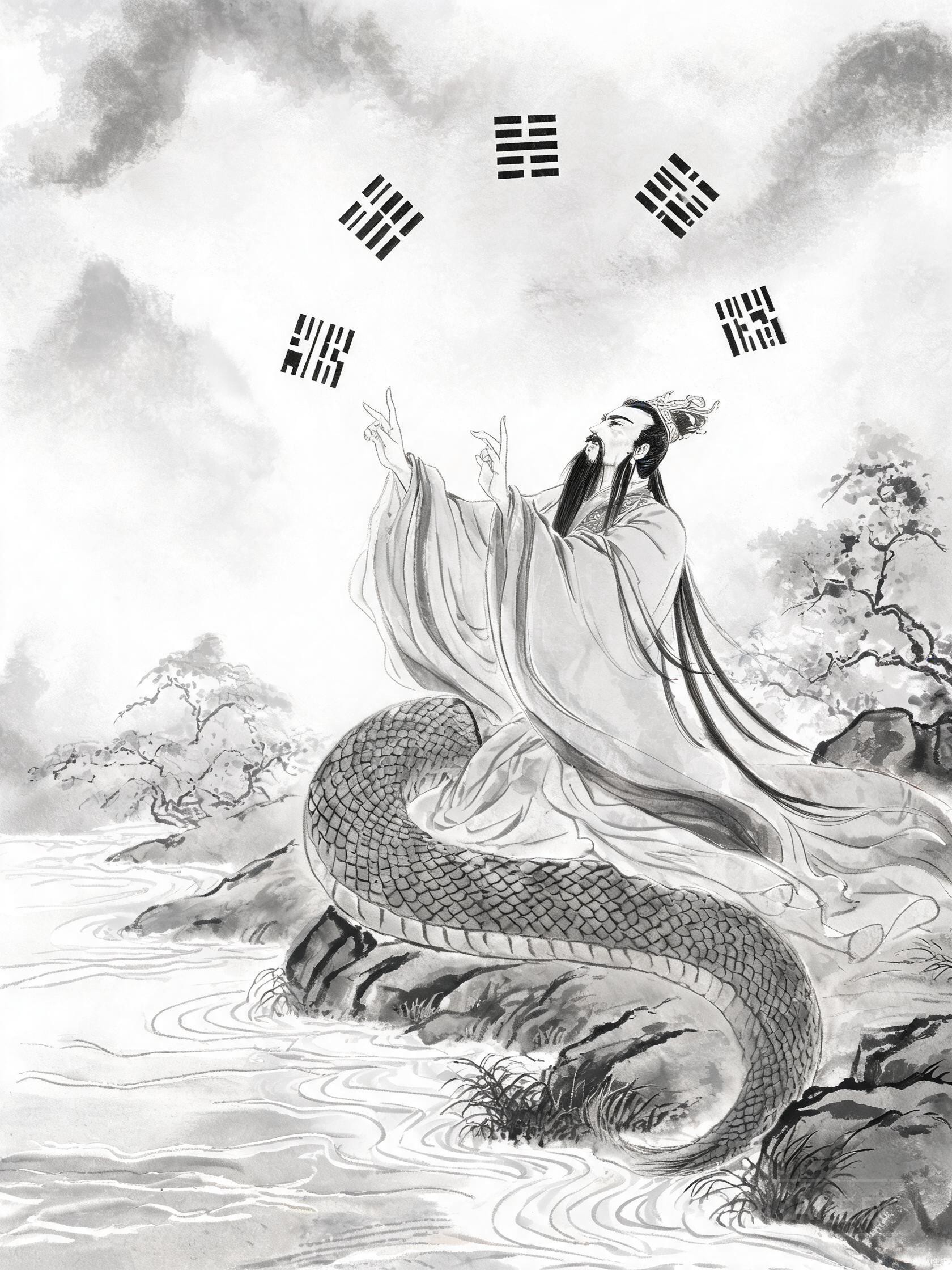 Fuxi Creates the Bagua