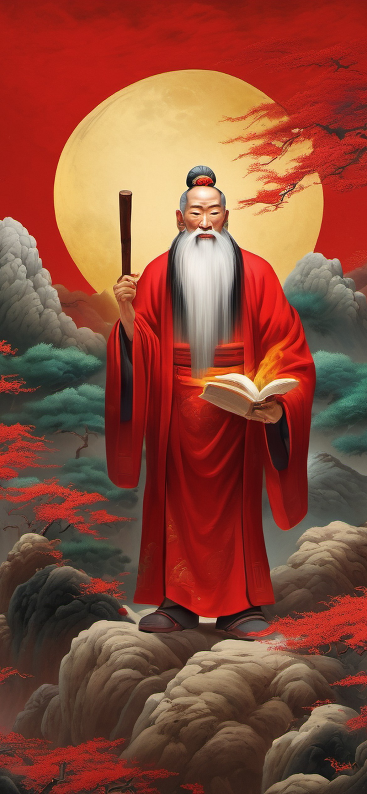 God of Marriage Yue Lao Wallpaper