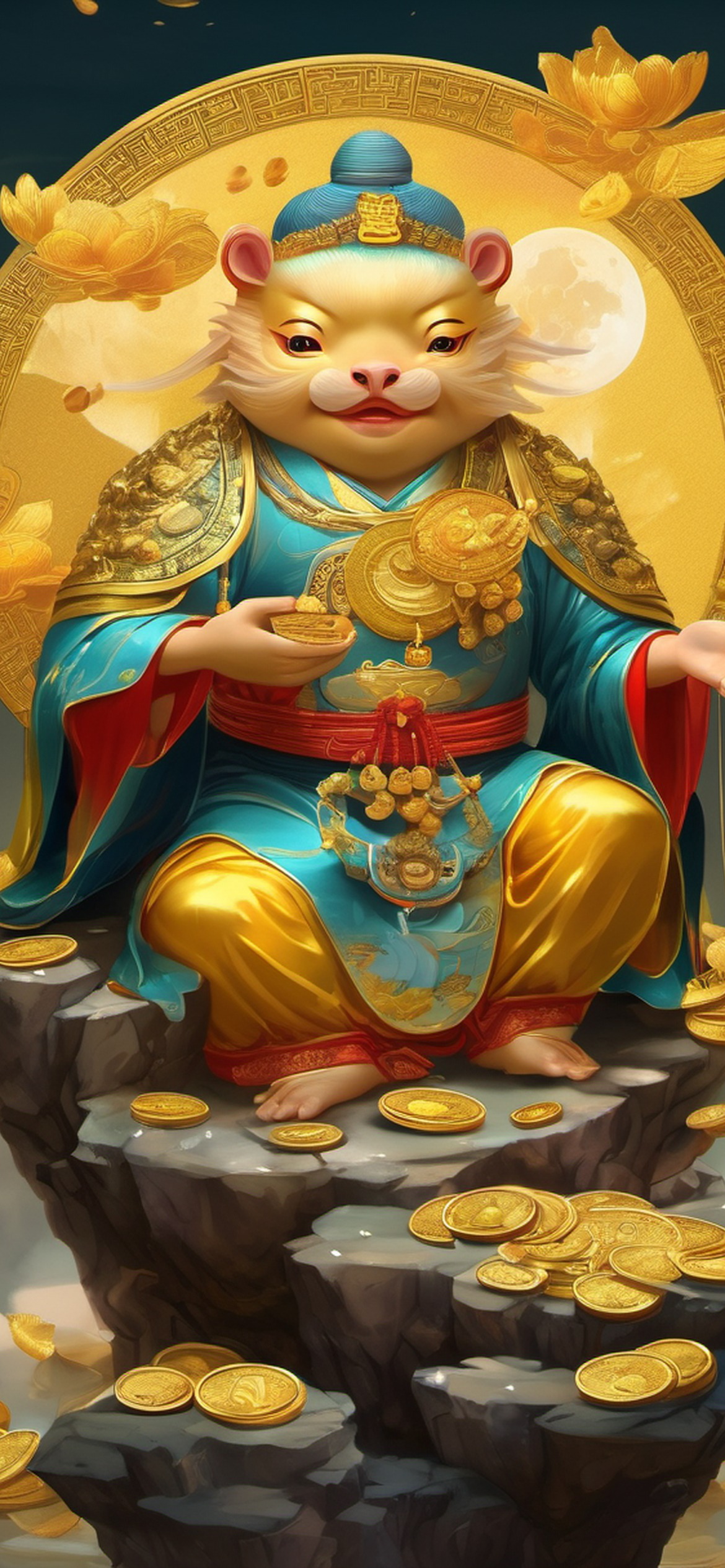 Golden Three-Legged Toad Wallpaper