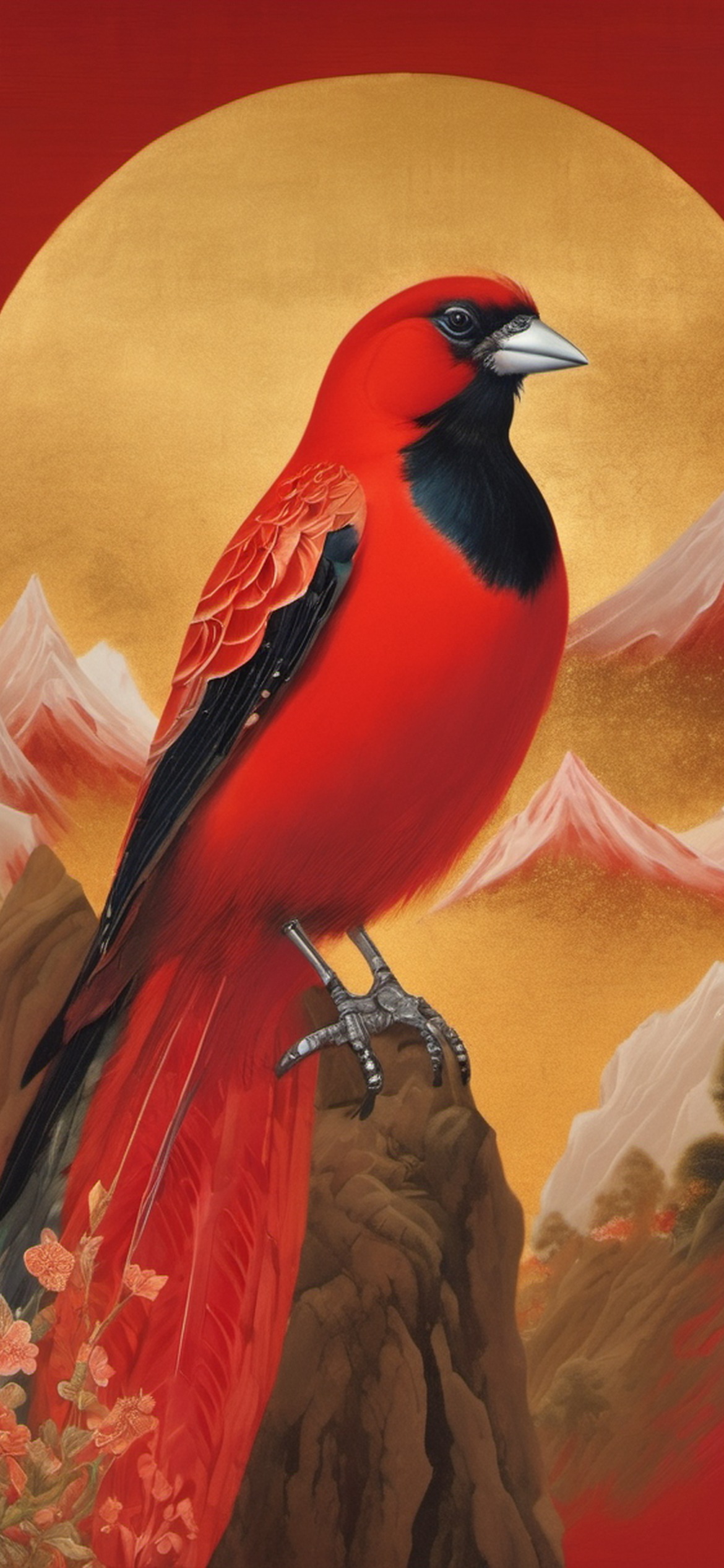 Vermillion Bird Wallpaper