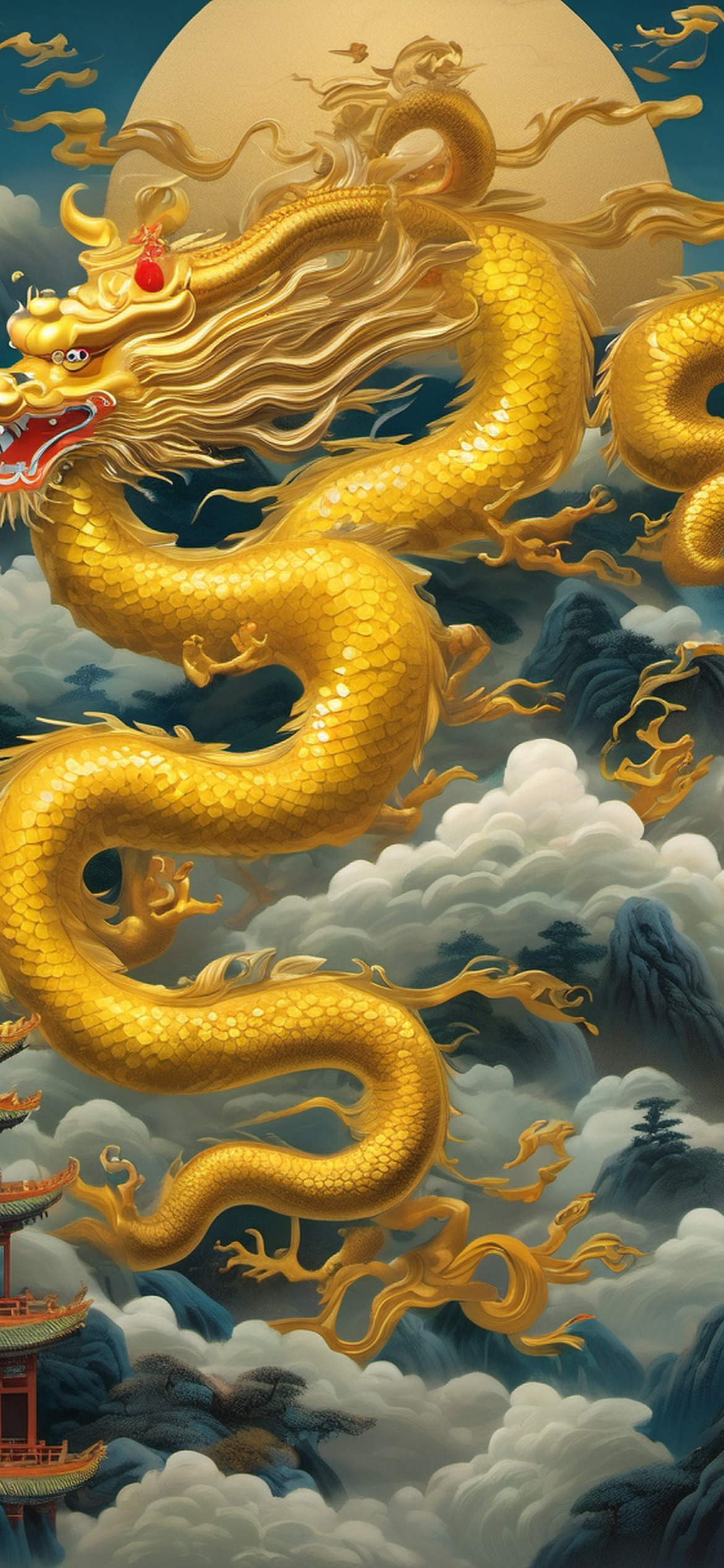 Yinglong the Winged Dragon Wallpaper