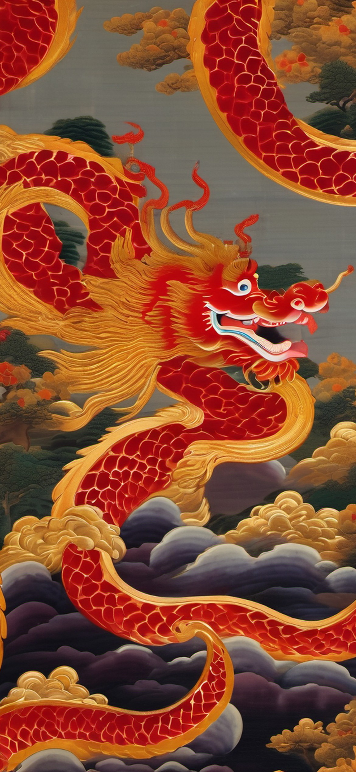 Zhulong the Torch Dragon Wallpaper